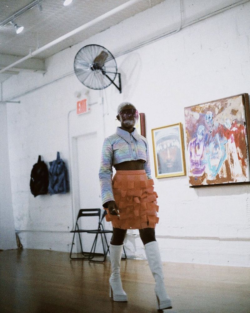 Gallery shoot — art space editorial